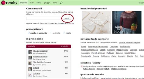 ravelry italiano login|Tutorial Ravelry in italiano: trova i Modelli Italiani in .